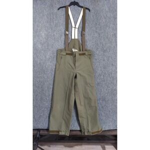 Vintage Gore-Tex Pants Mens 38x28 Green Rain Bib Waterproof Military 1989
